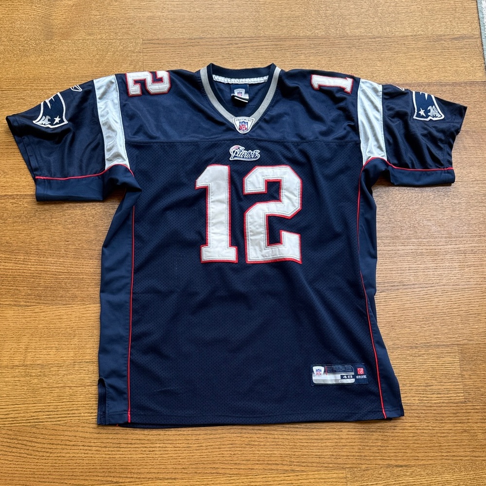 Reebok Stitch Tom Brady #12 New England Patriots Jersey NFL